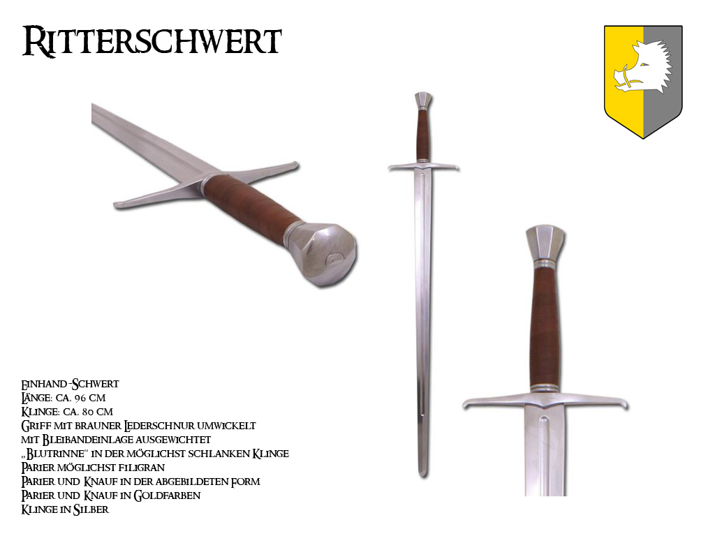 Reichsritter: Ritterschwert und Mordaxt